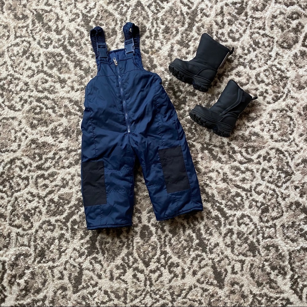 Toddler Ski bib and boots